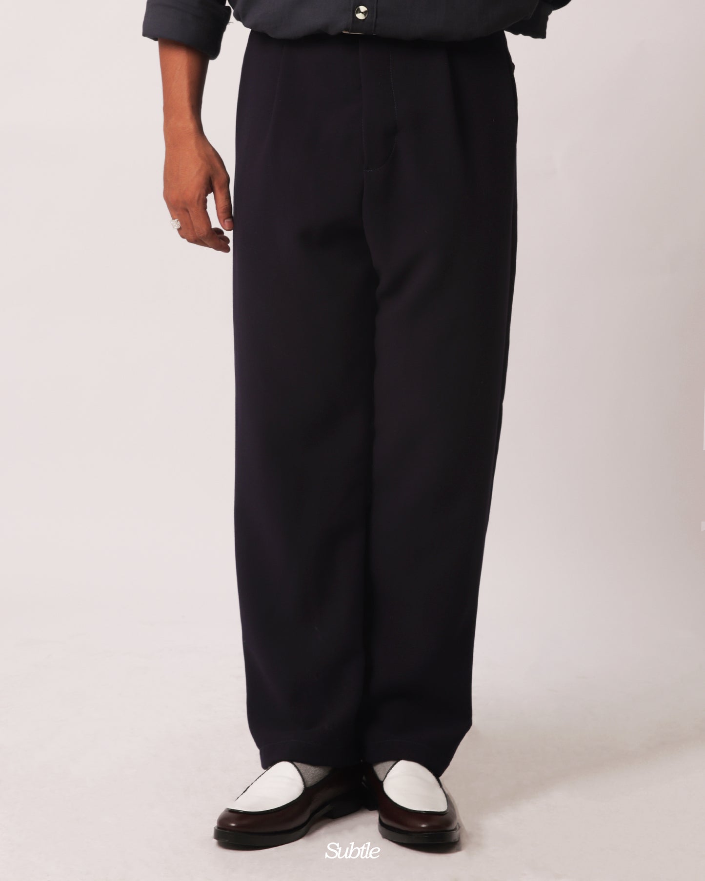 STRETCH WOOL TROUSER PANTS