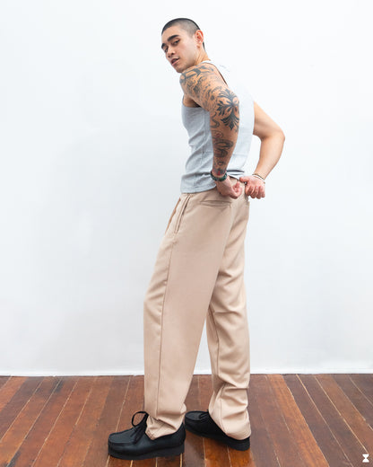 STRETCH WOOL TROUSER PANTS