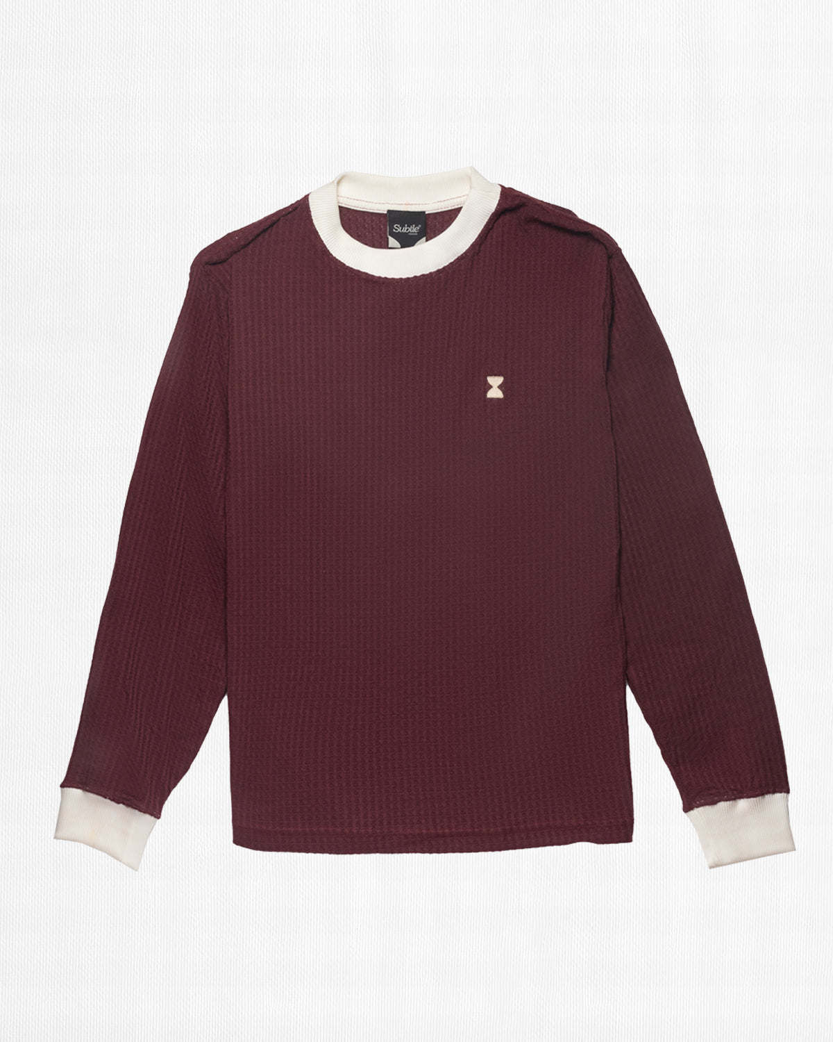 L/S PULLOVER WAFFLE KNIT