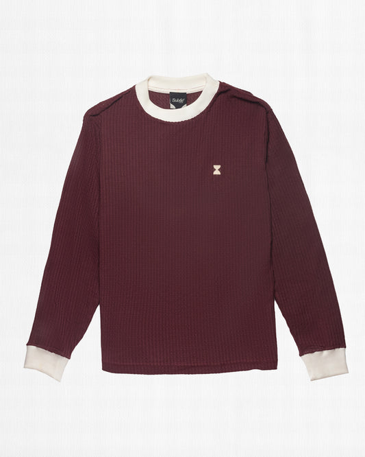 LS PULLOVER WAFFLE KNIT