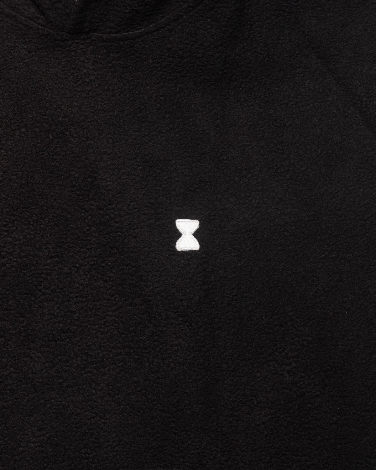 SOLID BLACK REGULAR HOODIE BRUSHED FLEECE